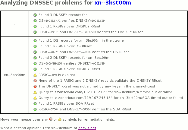 xn--3bst00m dnssec outage