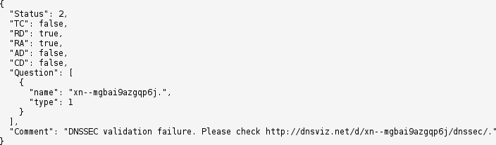 June 8, 2017 .xn--mgbai9azgqp6j TLD DNSSEC outage, dns.google.com