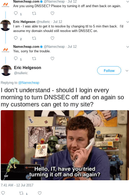 Namecheap DNSSEC