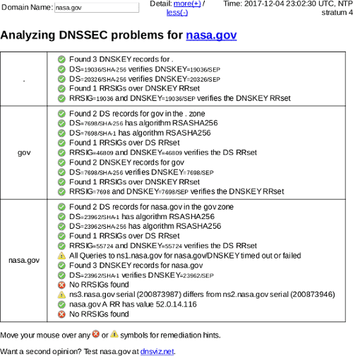 December 4, 2017 nasa.gov DNSSEC outage