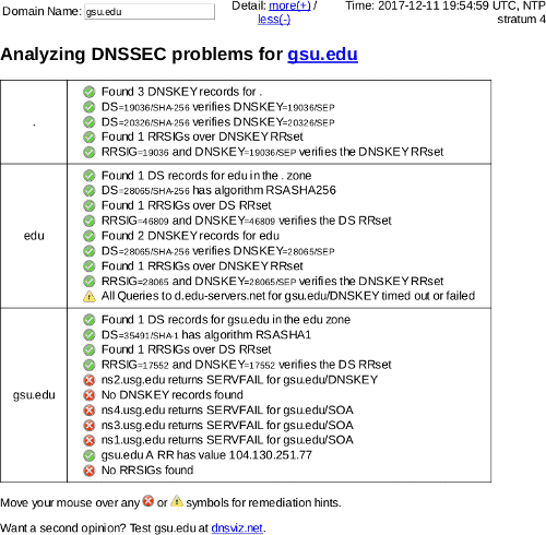 December 11, 2017 gsu.edu DNSSEC outage