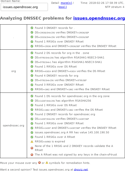 issues.opendnssec.org DNSSEC outage, February 26, 2018