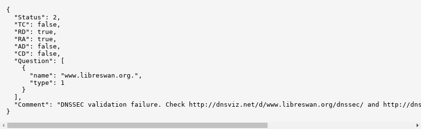 May 20, 2019 dns.google.com output for www.libreswan.net