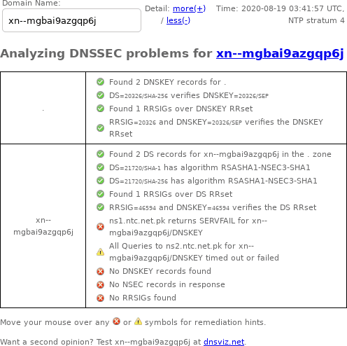 August 19, 2020 .xn--mgbai9azgqp6j TLD DNSSEC outage